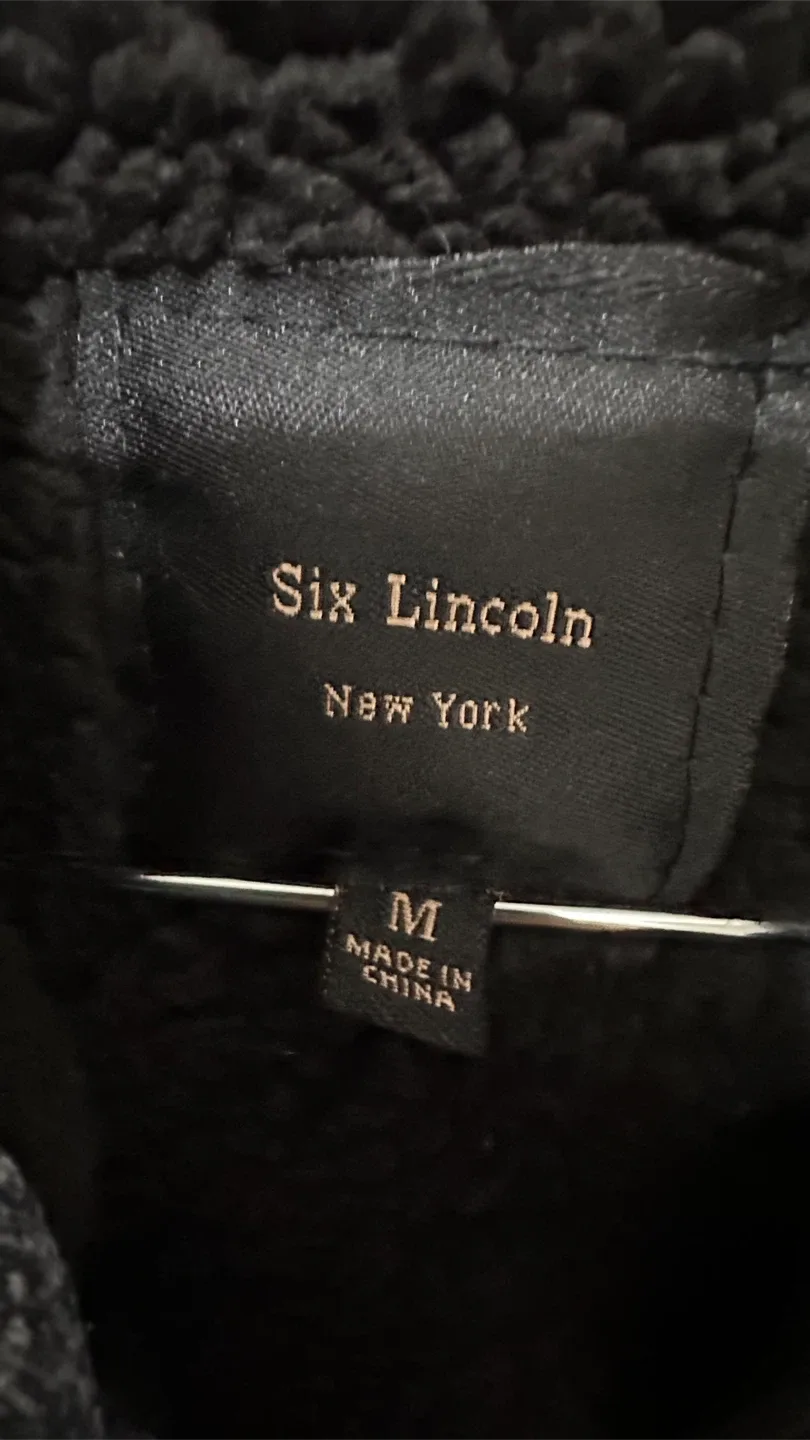 Six Lincoln New York Men’s Sherpa Lined Hoodie - Size M image indicator(3)