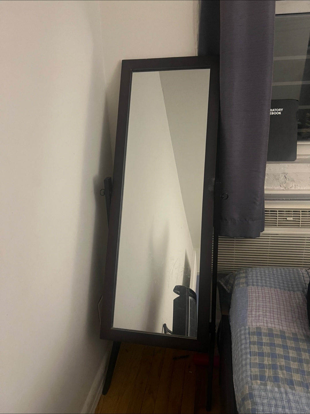 Full Length Brown Cheval Mirror