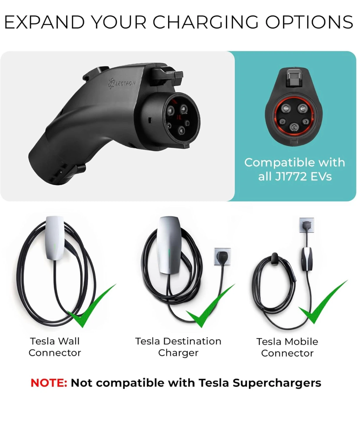 Lectron Tesla to J1772 Charging Adapter - photo 3