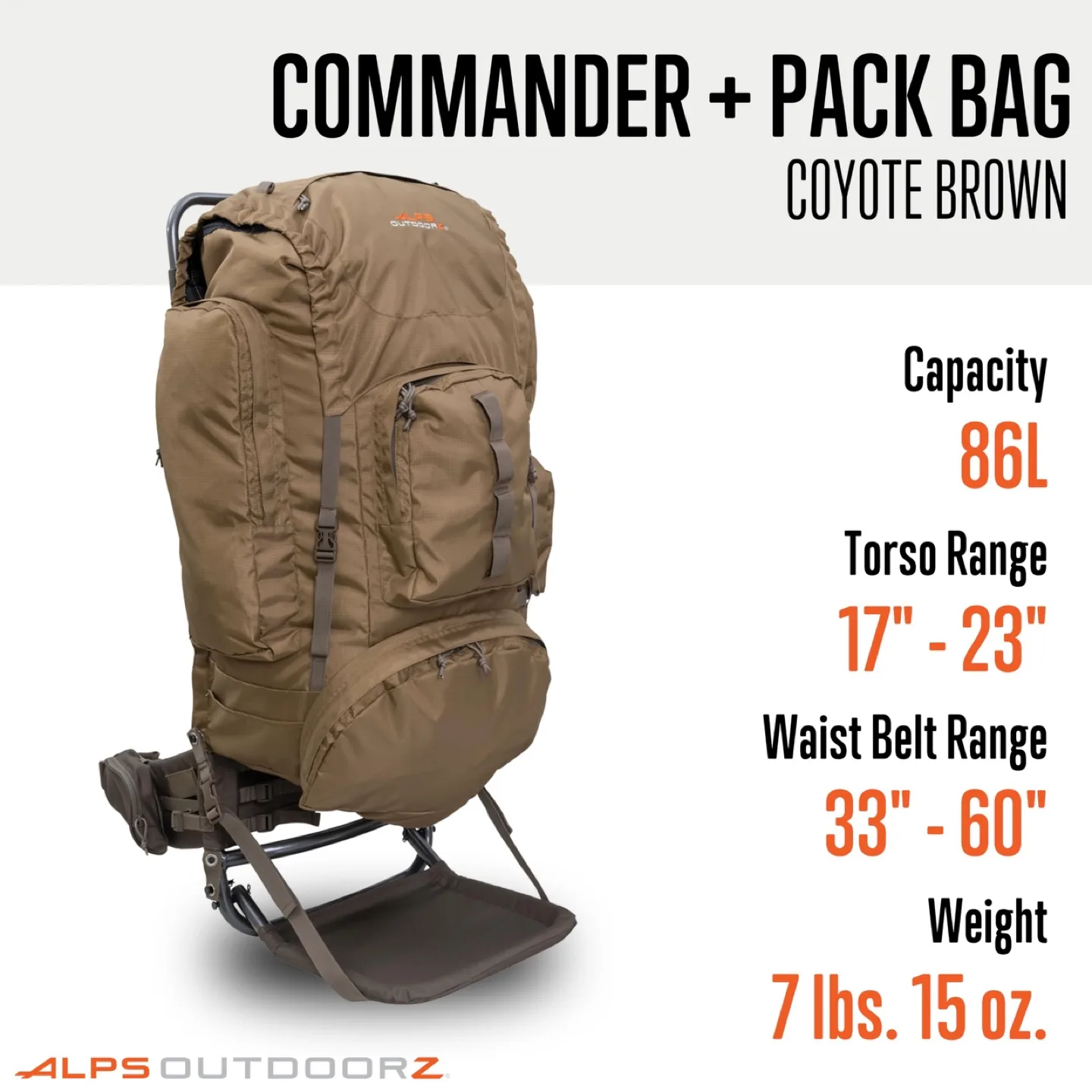 ALPS OutdoorZ Commander + Pack Bag - Coyote Brown image indicator(2)