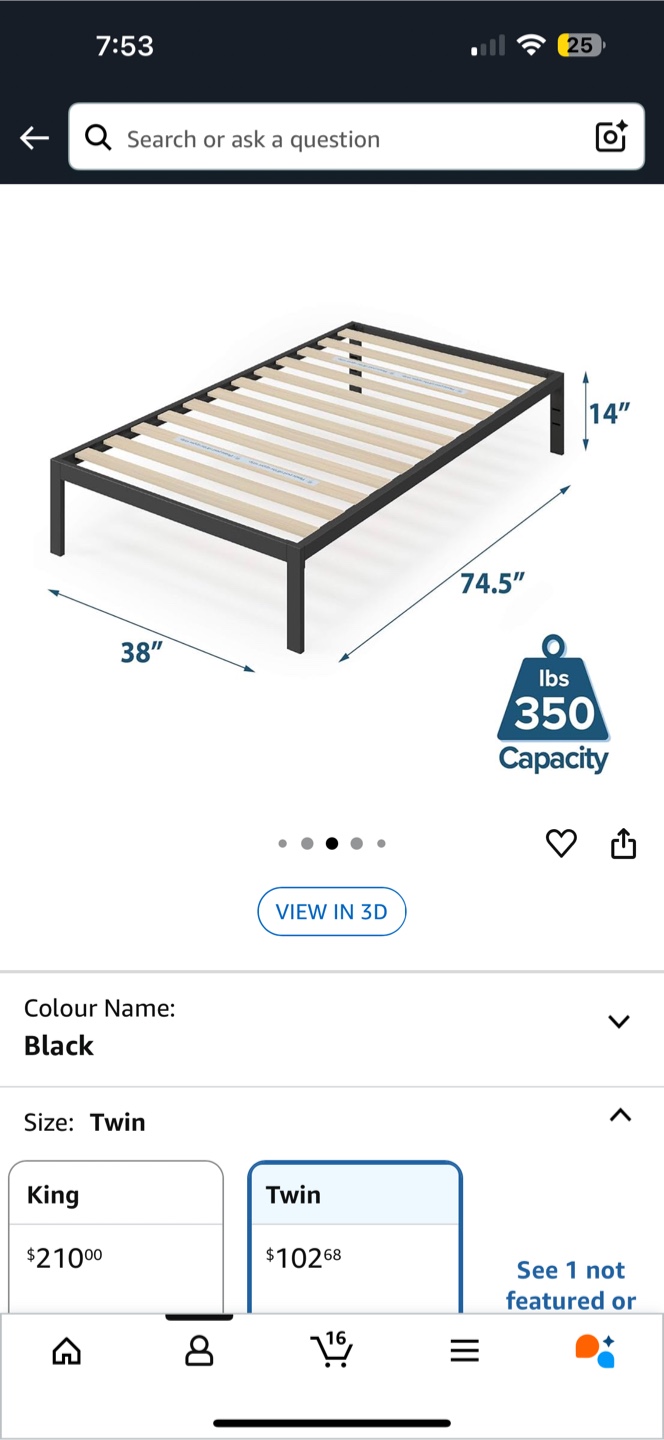 Twin bedframe - photo 4