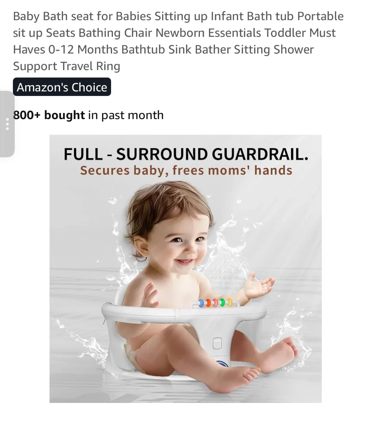 Baby Bath Seat 0-12 Months image indicator(3)