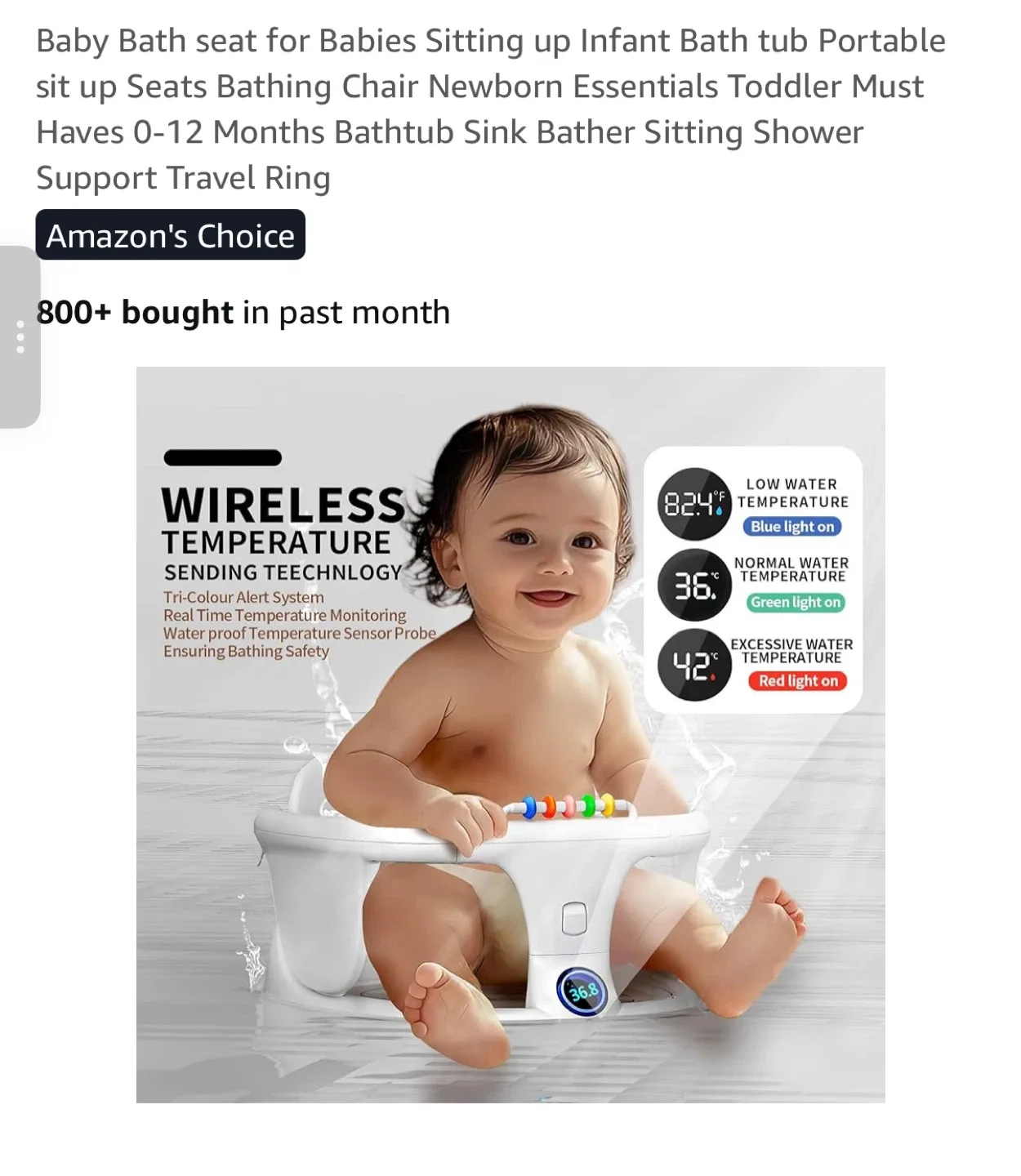 Baby Bath Seat 0-12 Months image indicator(2)