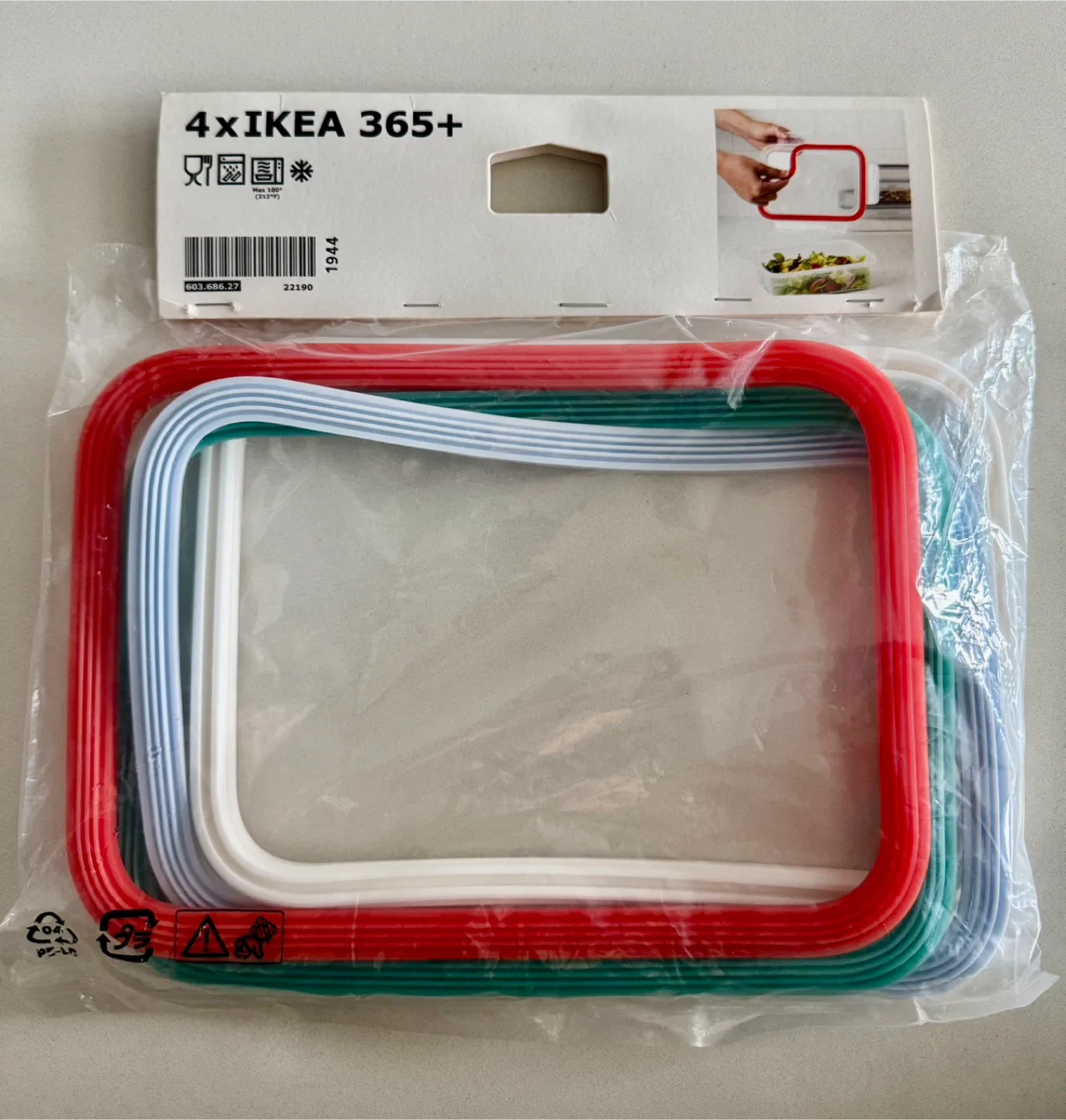 IKEA 365+ Multicolor Replacement Gaskets for Lids of Containers thumbnail