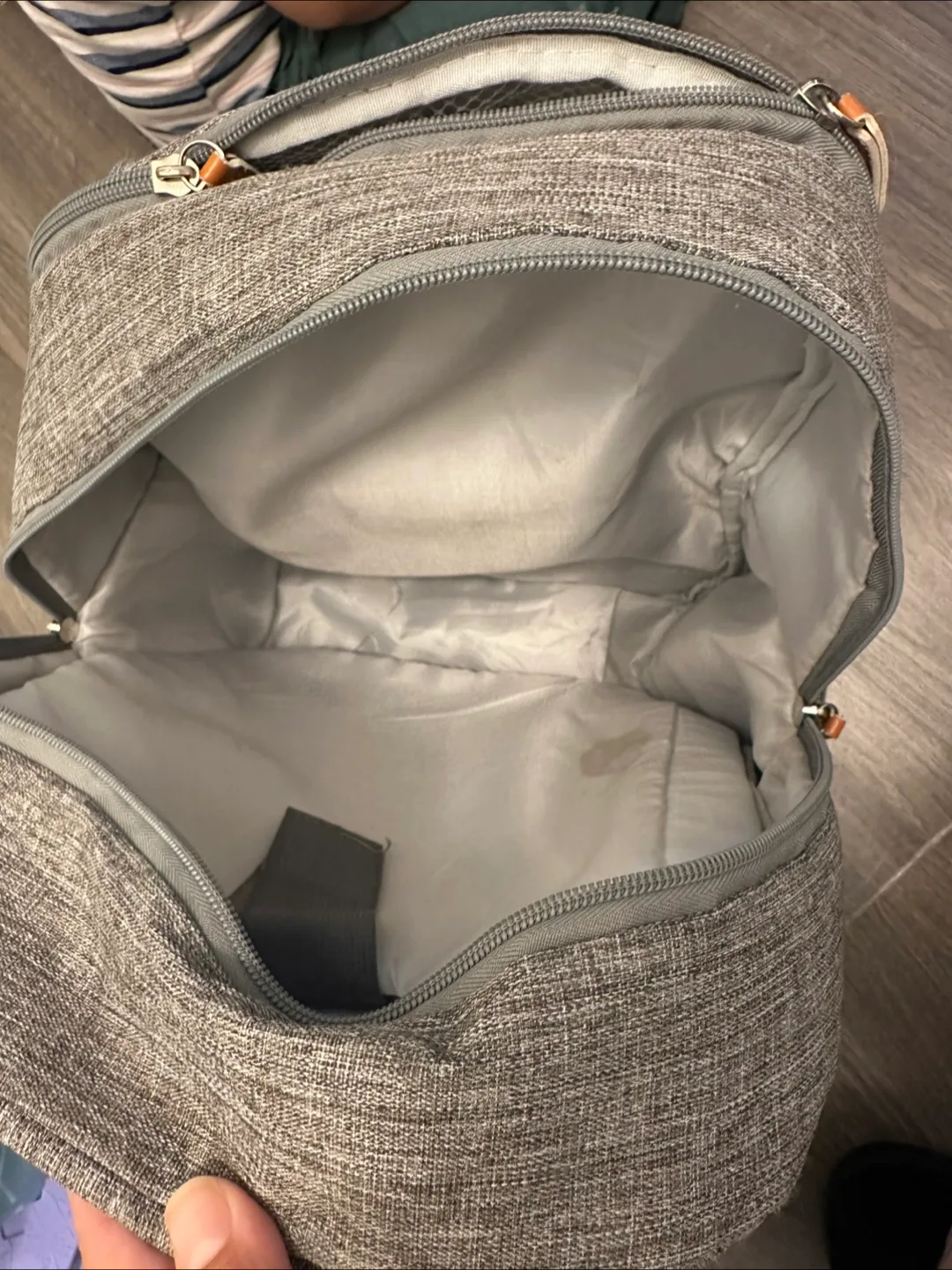 Lil Elephant Diaper Bag Backpack - Grey image indicator(3)