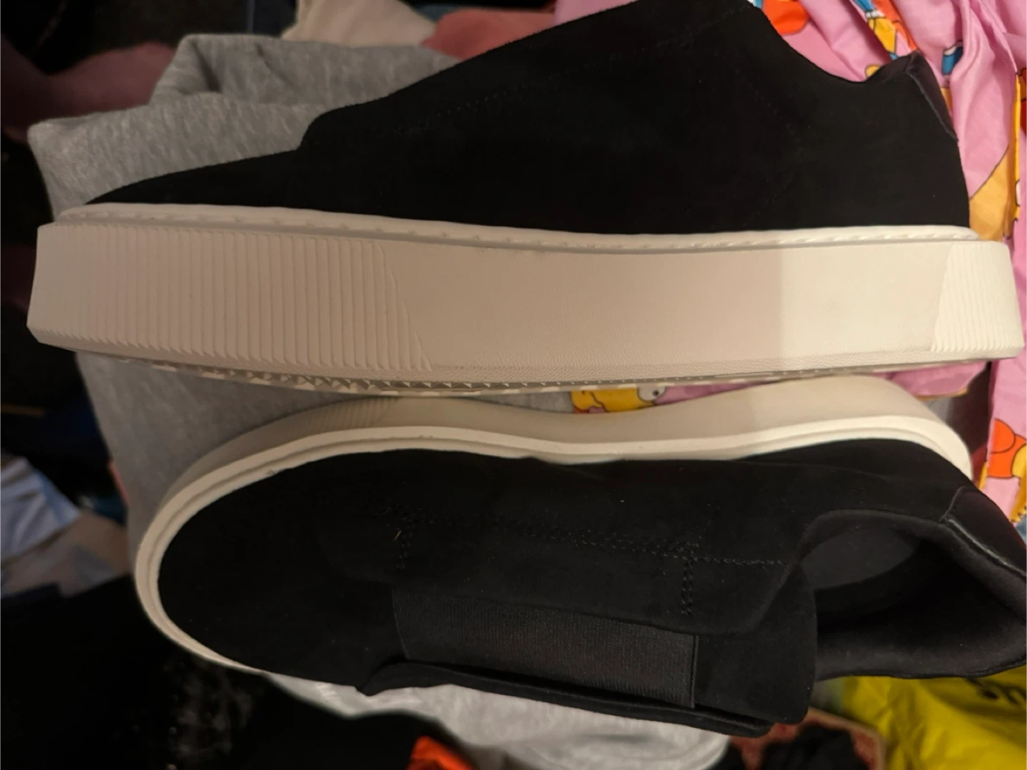 H&M Black Slip-on Shoes Size 44(11)/ US 10.5 - photo 2