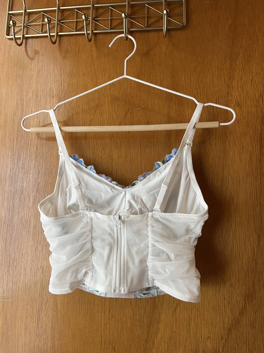 White Floral Bustier 32C/D - photo 2