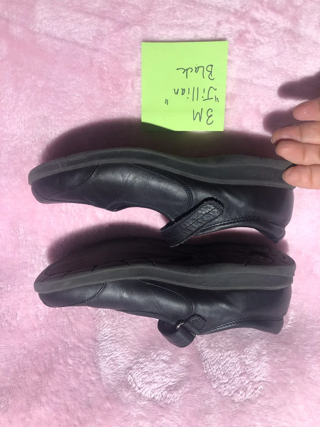 Stride Rite “Jillian” Black Leather School Shoes - Size 3M image indicator(3)
