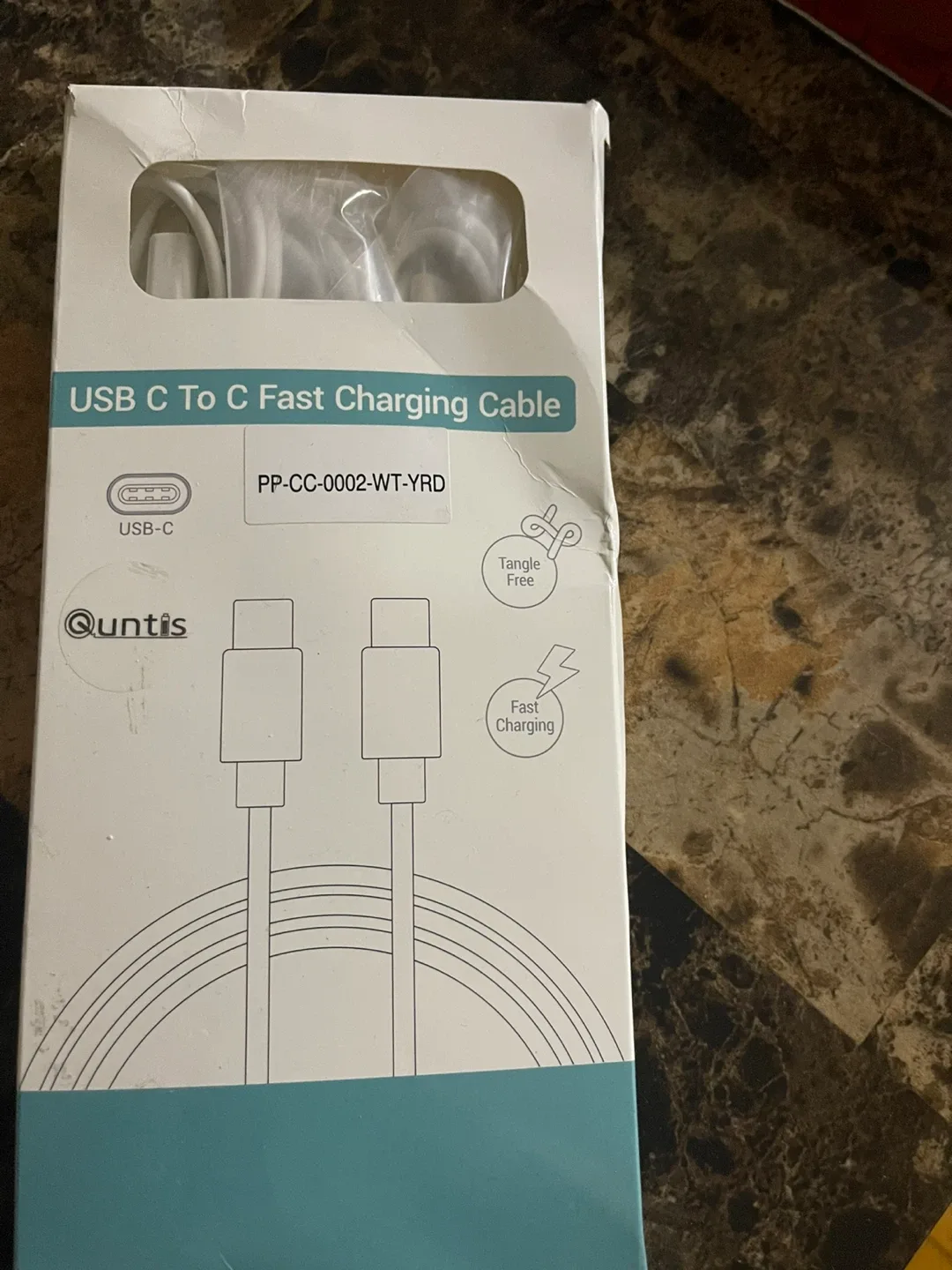 Quntis USB-C to C Fast Charging Cable - New thumbnail
