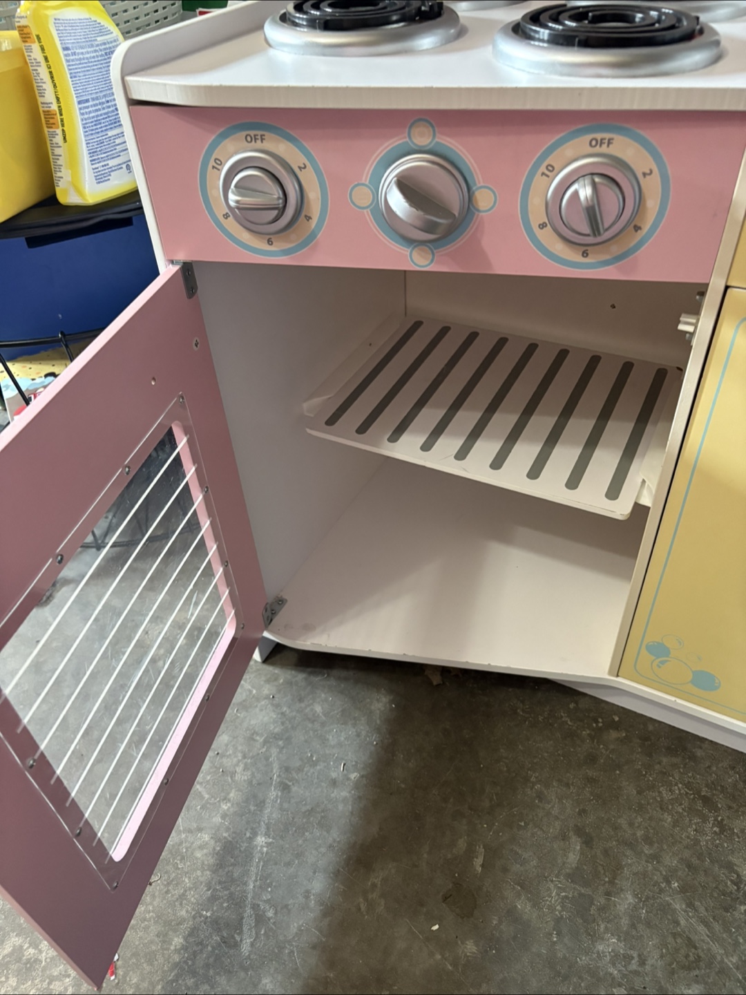 Kids Play Kitchen - Pink, Yellow, Blue - photo 3