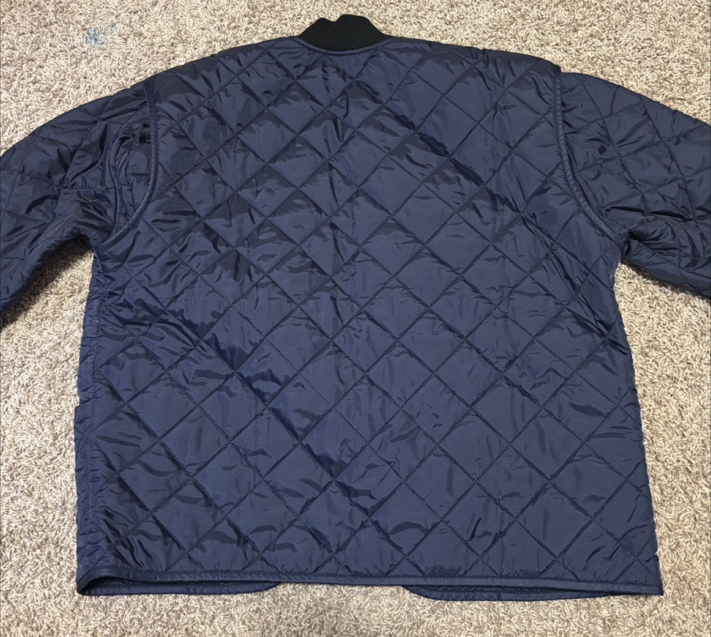 Quilted Navy Blue Jacket