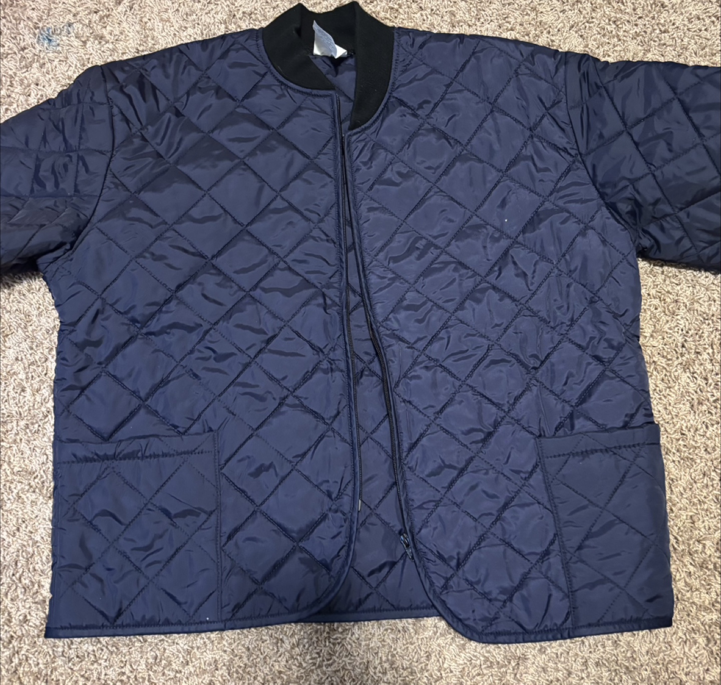 Quilted Navy Blue Jacket - photo 2