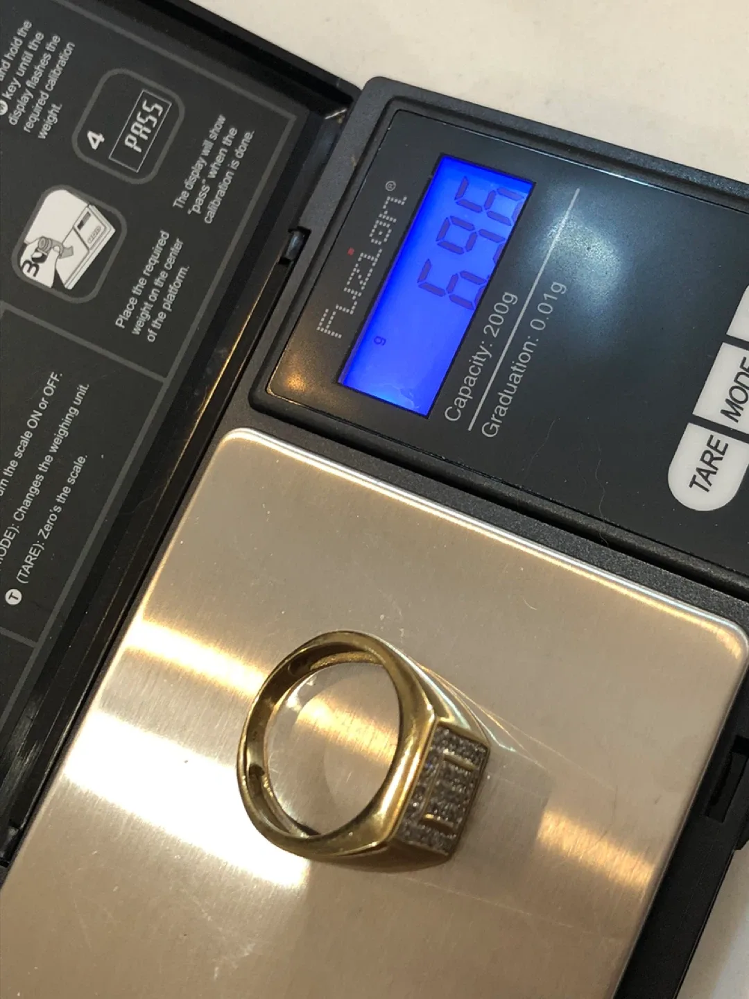 10k solid yellow Gold Diamond Ring image indicator(3)