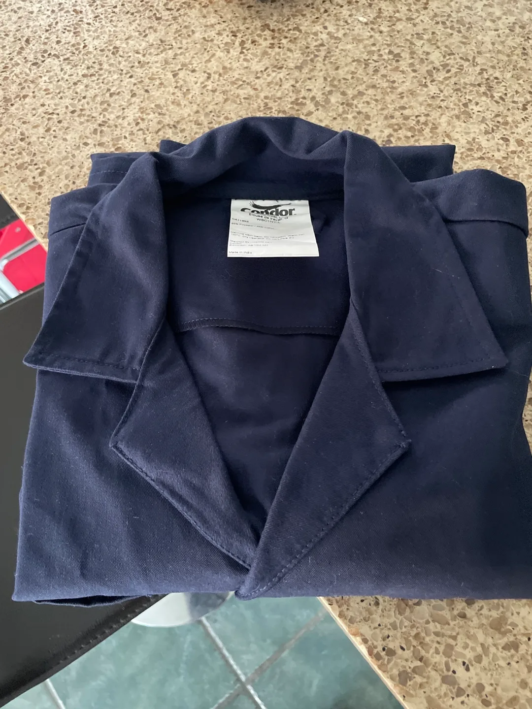 Condor Shop Coat - Navy Blue, Size Large image indicator(2)