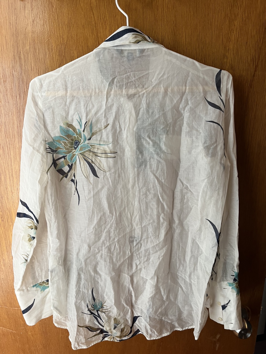 Massimo Dutti Cotton Silk Blend Blouse - Size 4 - photo 3
