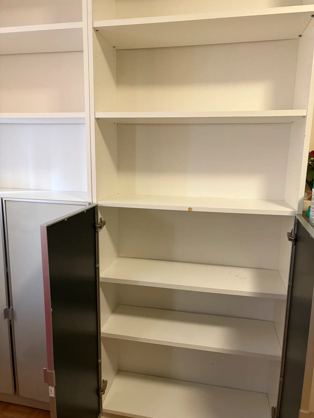 IKEA Billy Bookcase with Doors - White - photo 3
