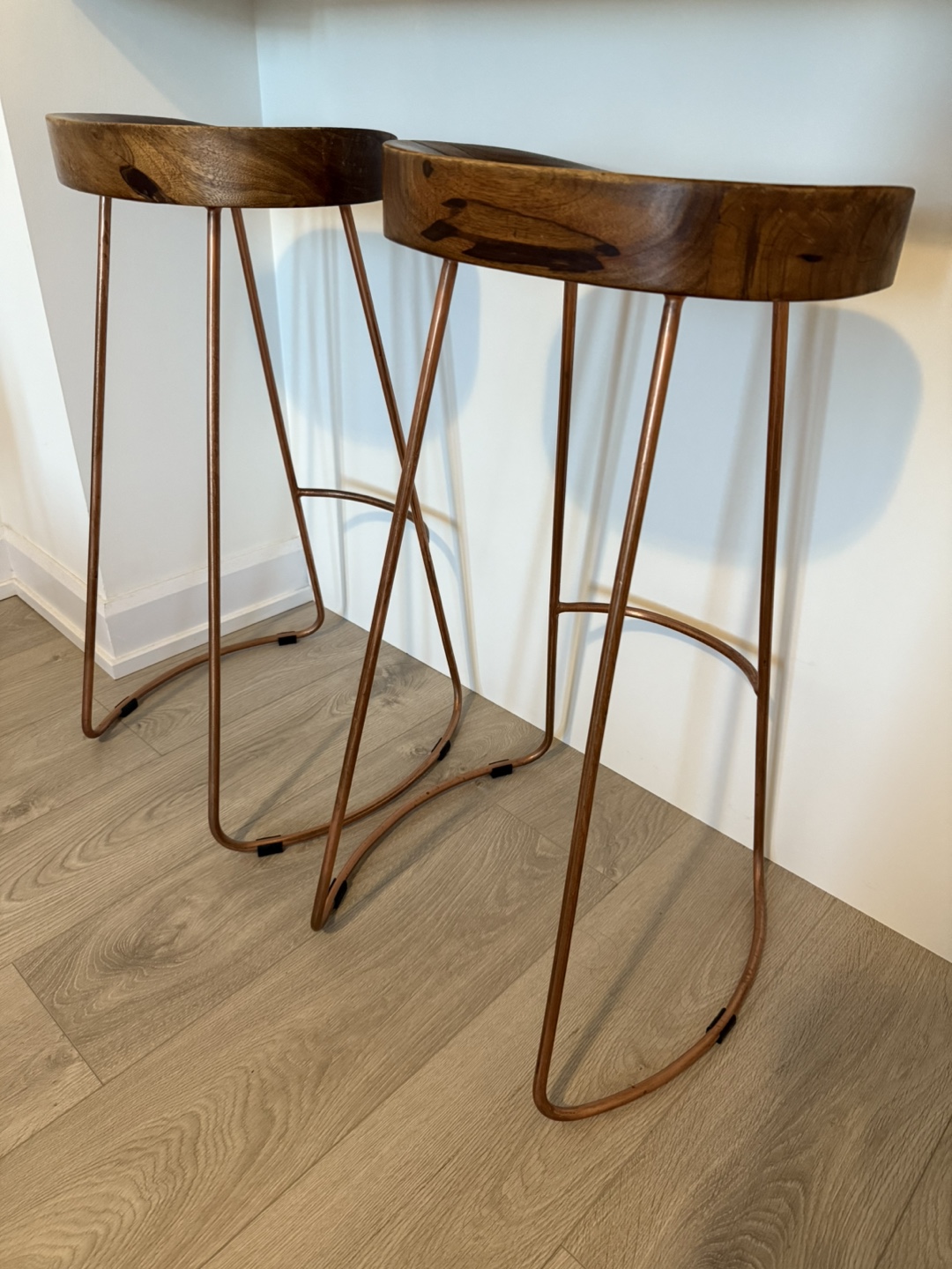 Wood Seat Bar Stools