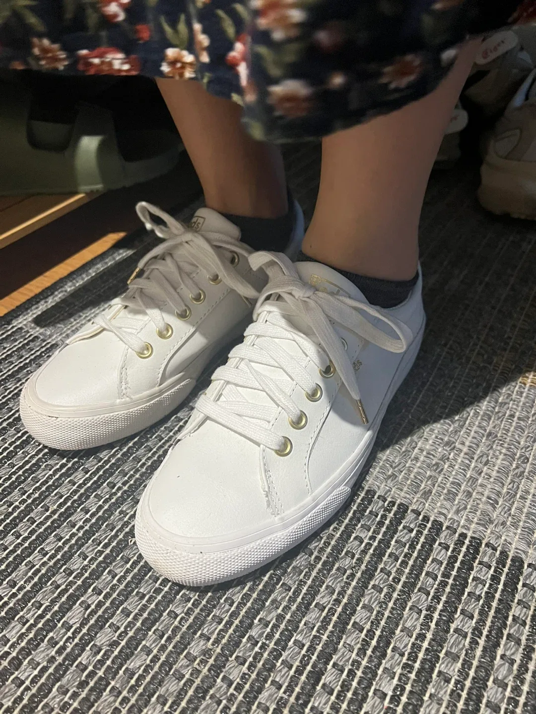 Keds Women's White Leather Sneakers