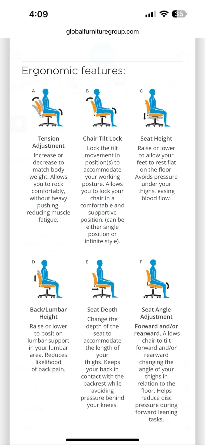 Ergonomic Office Chair image indicator(2)