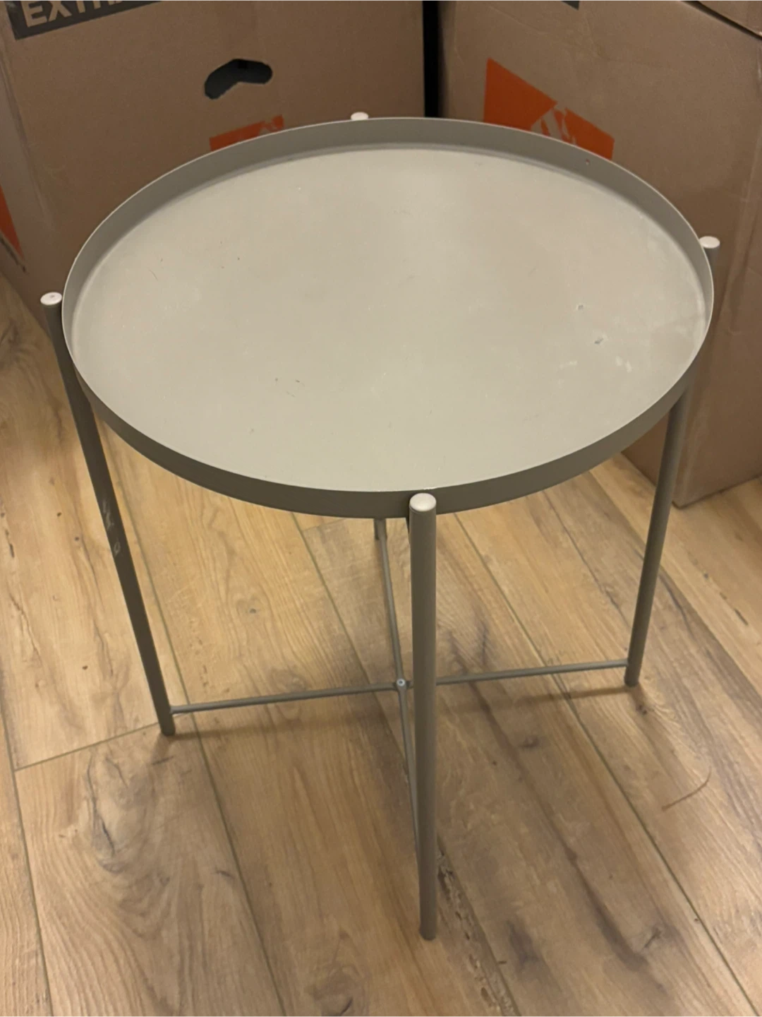 Round Side Table - Grey
