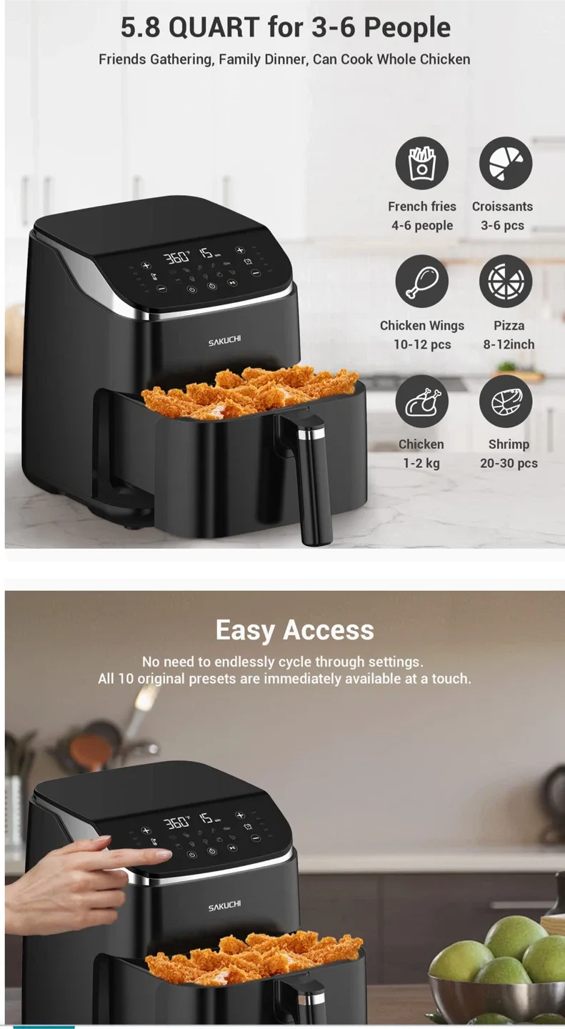 Sakuchi Airfryer LIKE NEW! image indicator(7)