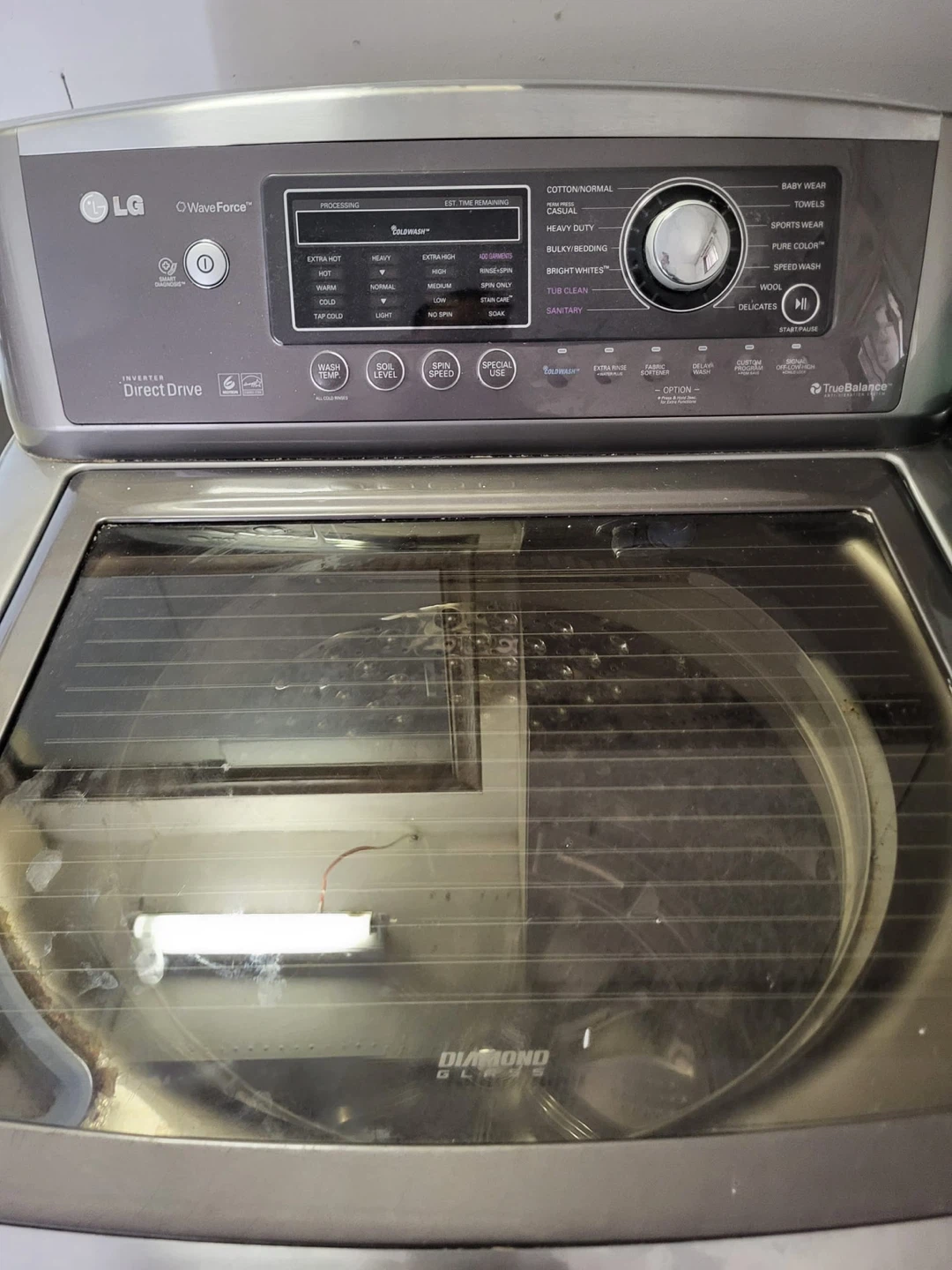 LG WaveForce Top Load Washer