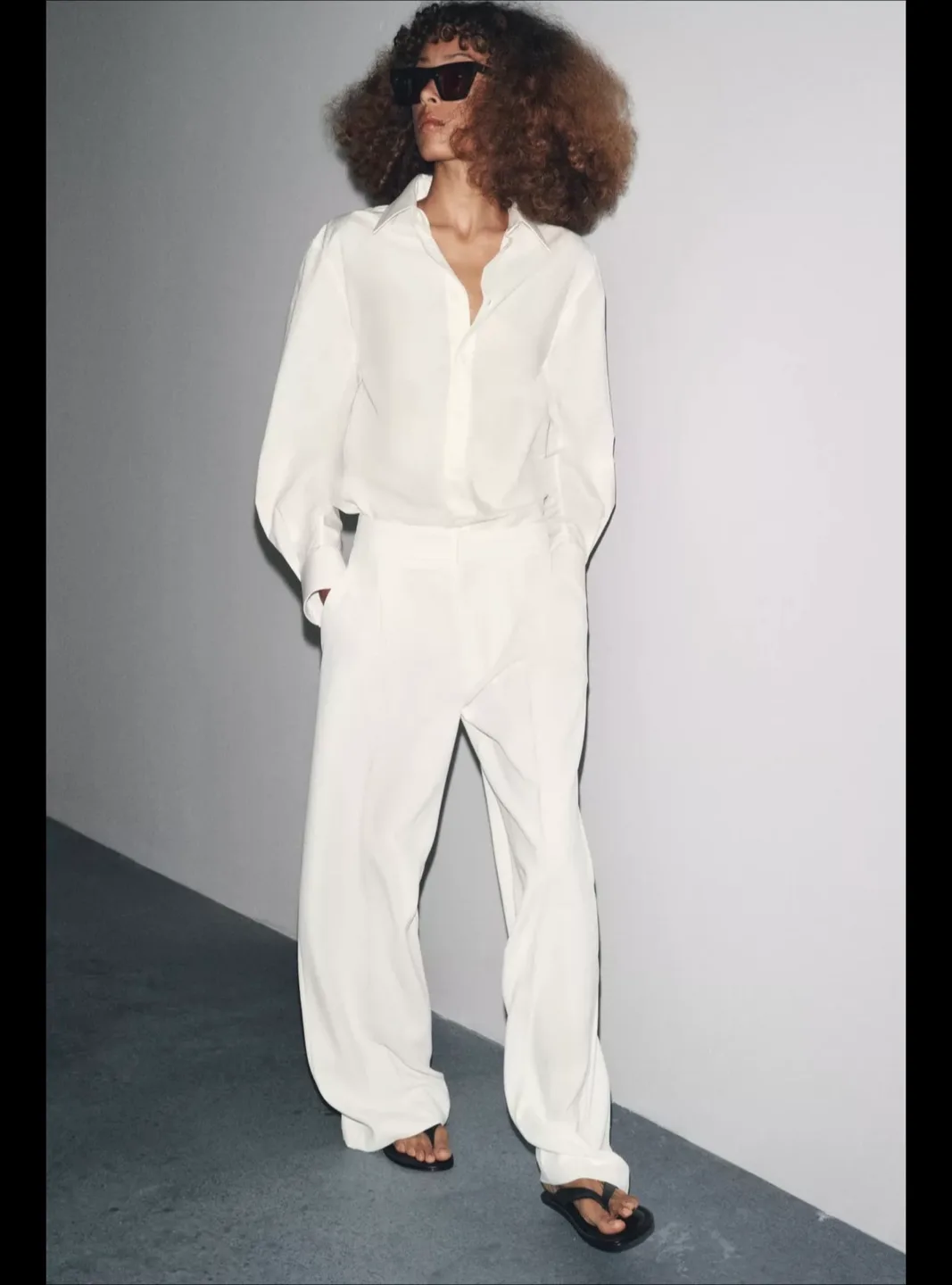 Zara Straight Leg Pants thumbnail