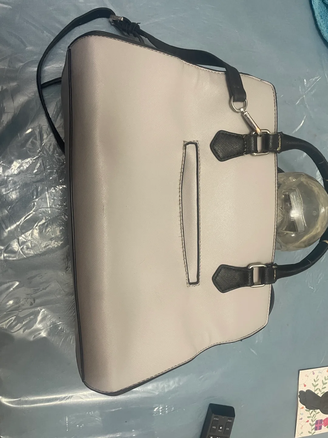 Guess Satchel Bag - Grey & Black thumbnail