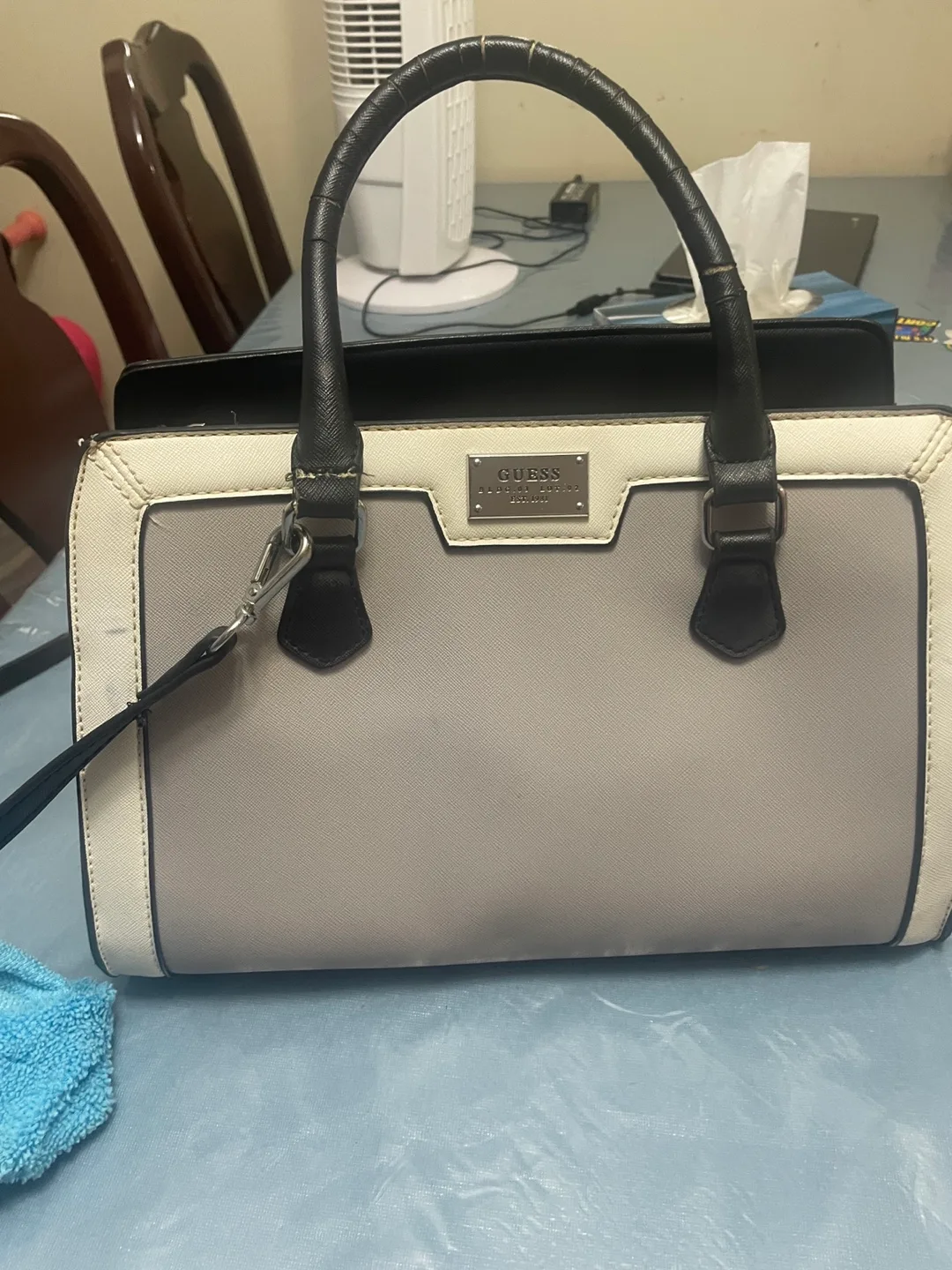 Guess Satchel Bag - Grey & Black image indicator(5)