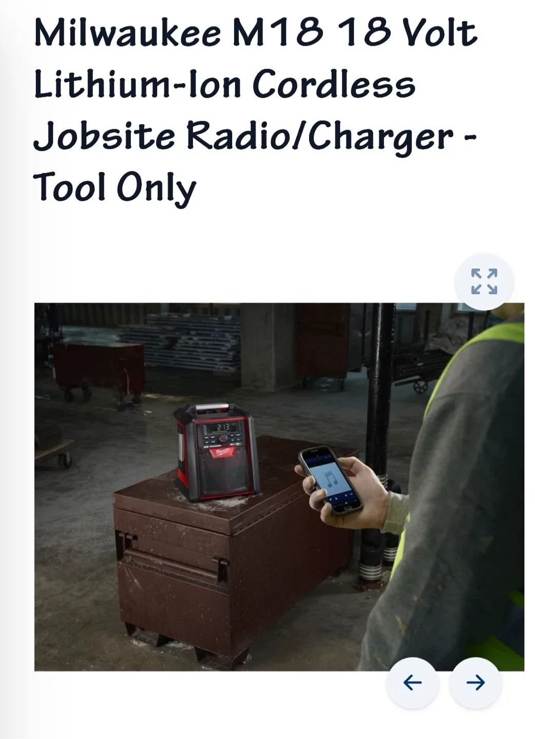 Milwaukee M18 Cordless Jobsite Radio/Charger image indicator(4)