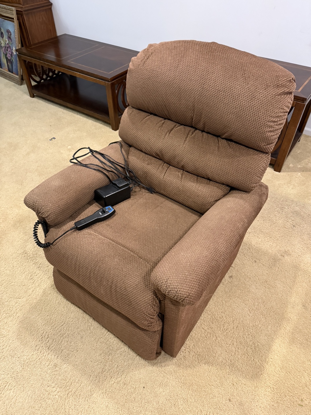 Brown Electric Recliner Chair