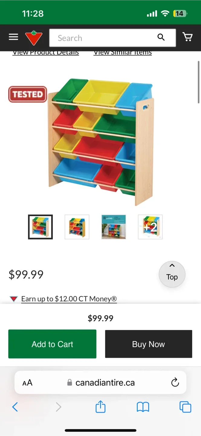 LIVIVO Kids Toy Storage Organizer - Canadian Tire thumbnail