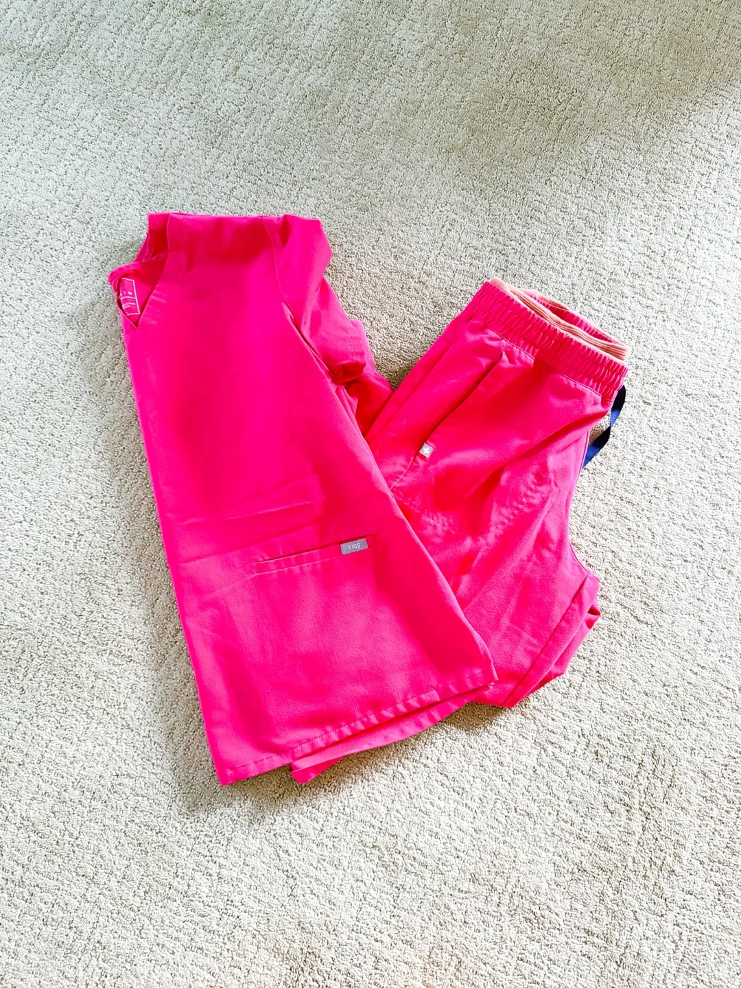 FIGS Hot Pink Scrub Set