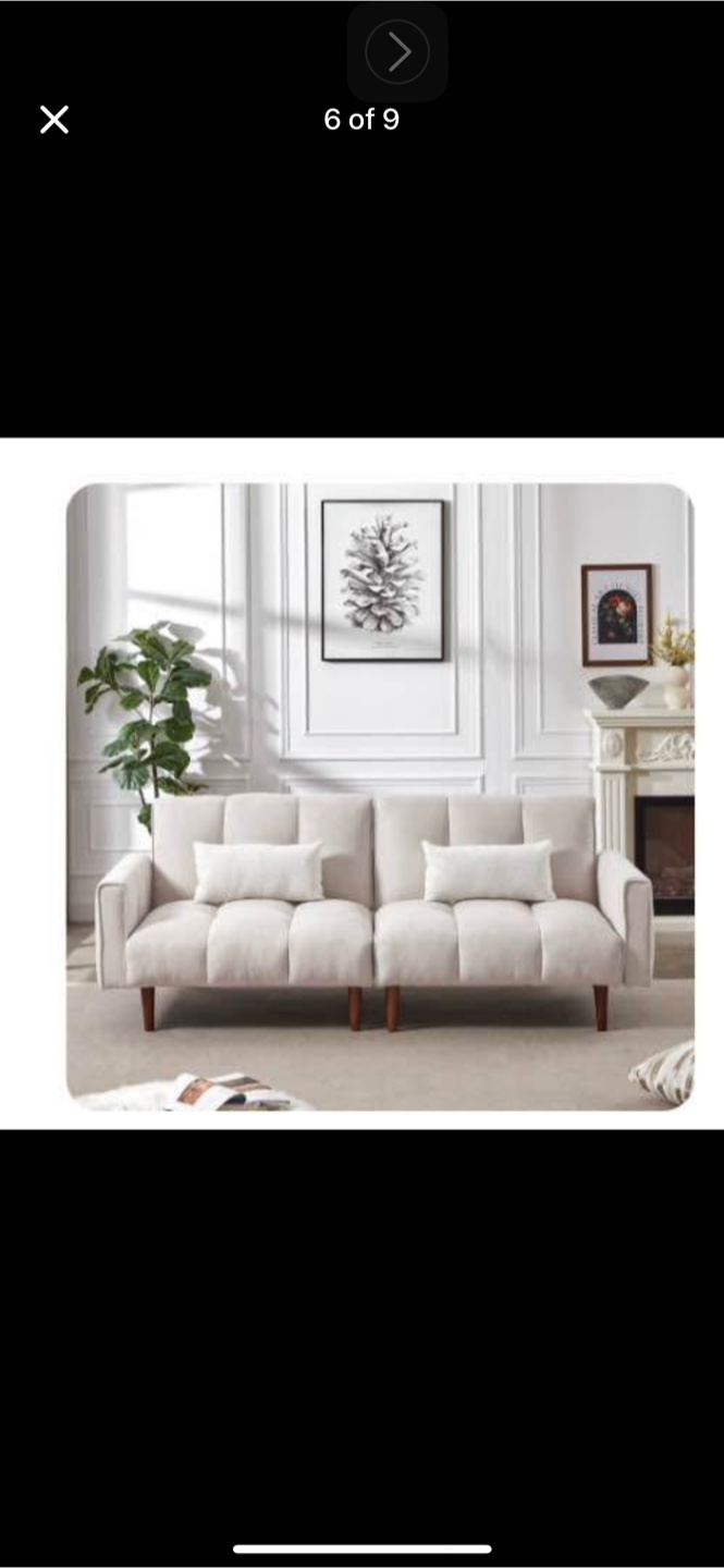7ft Futon/Chairs - photo 3