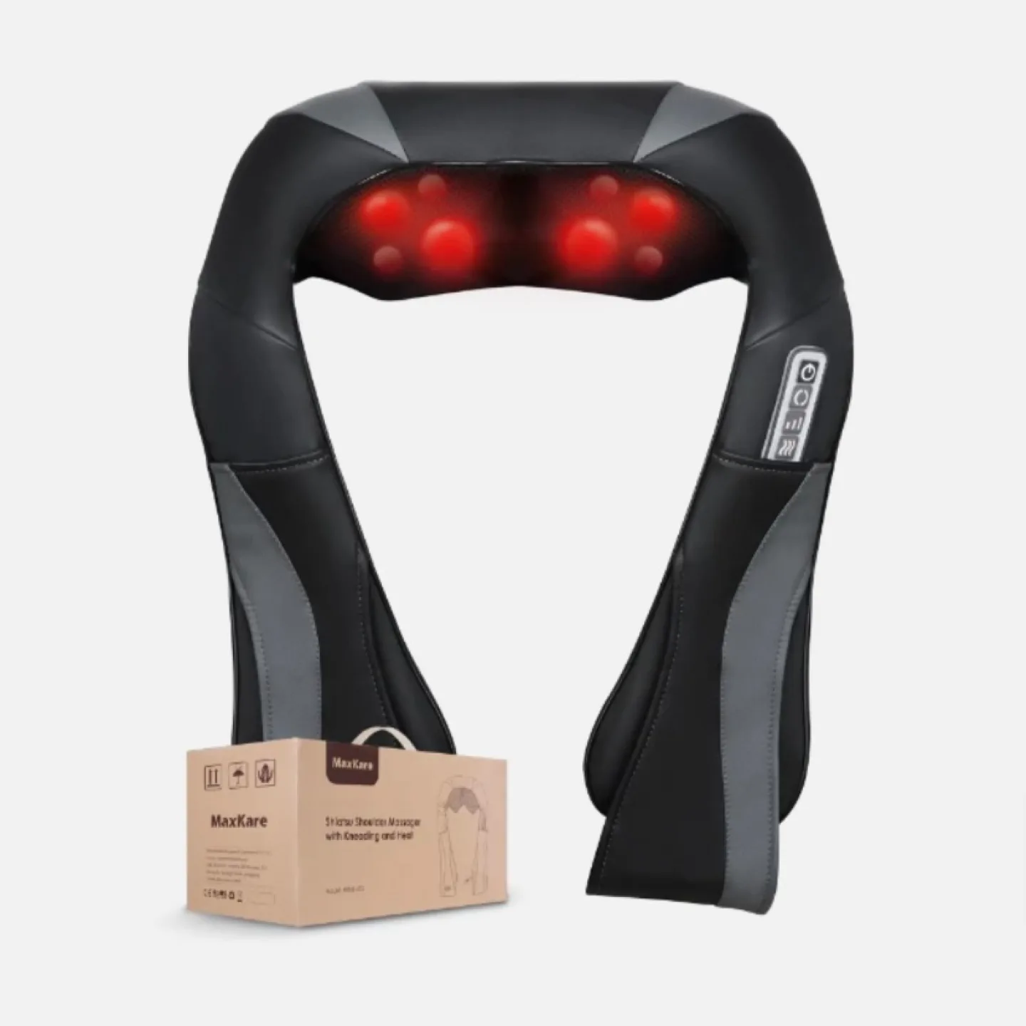 NEW MaxKare Shiatsu Shoulder Massager with Kneading & Heat thumbnail