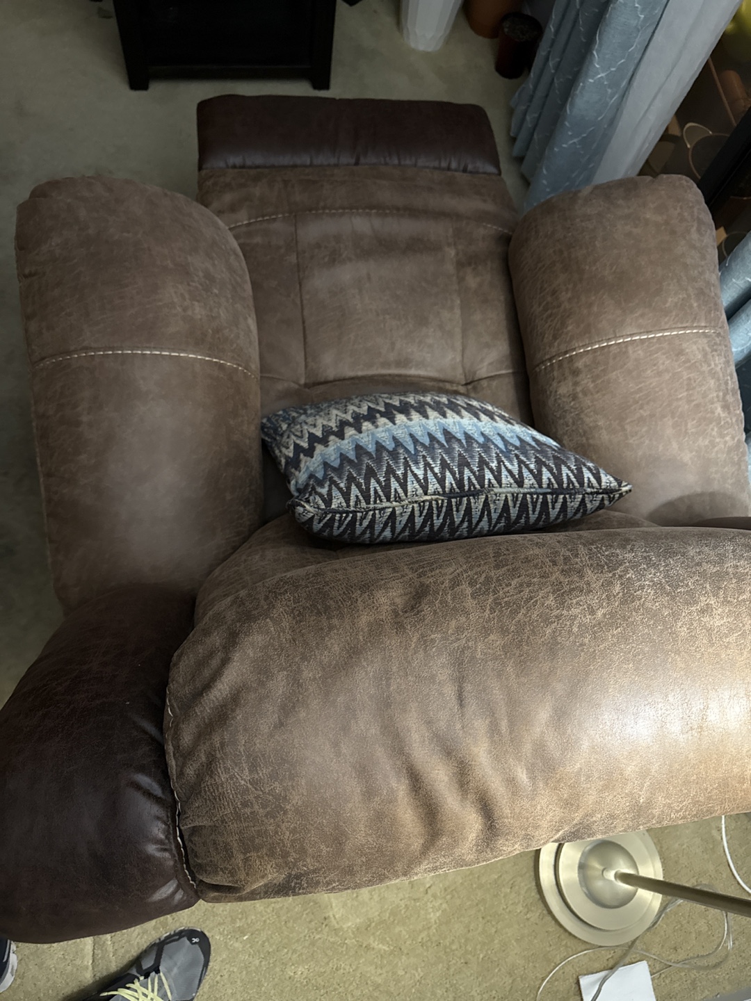 Brown Leather Recliner Chair - photo 5