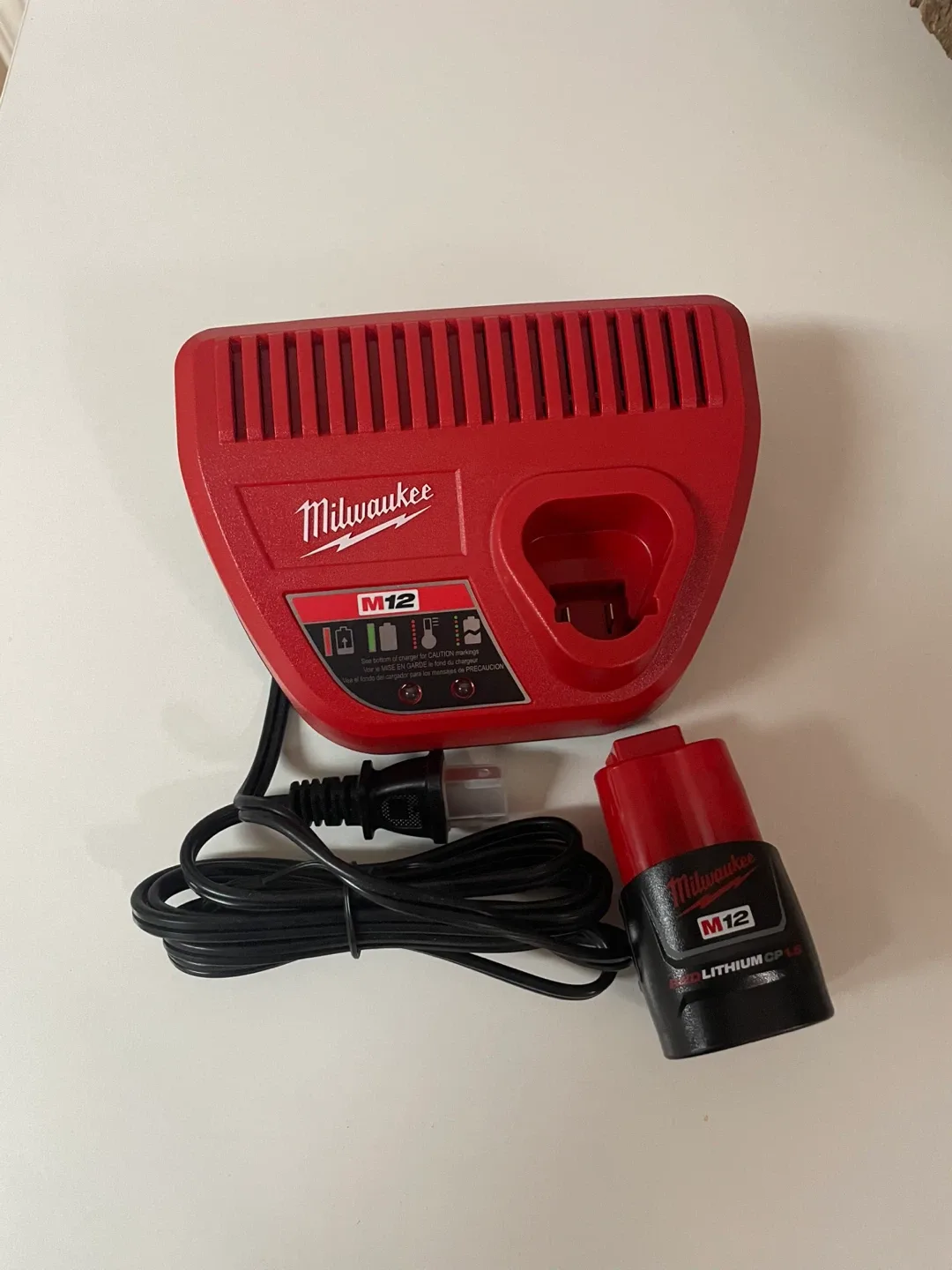Milwaukee M12 Battery Charger and Battery