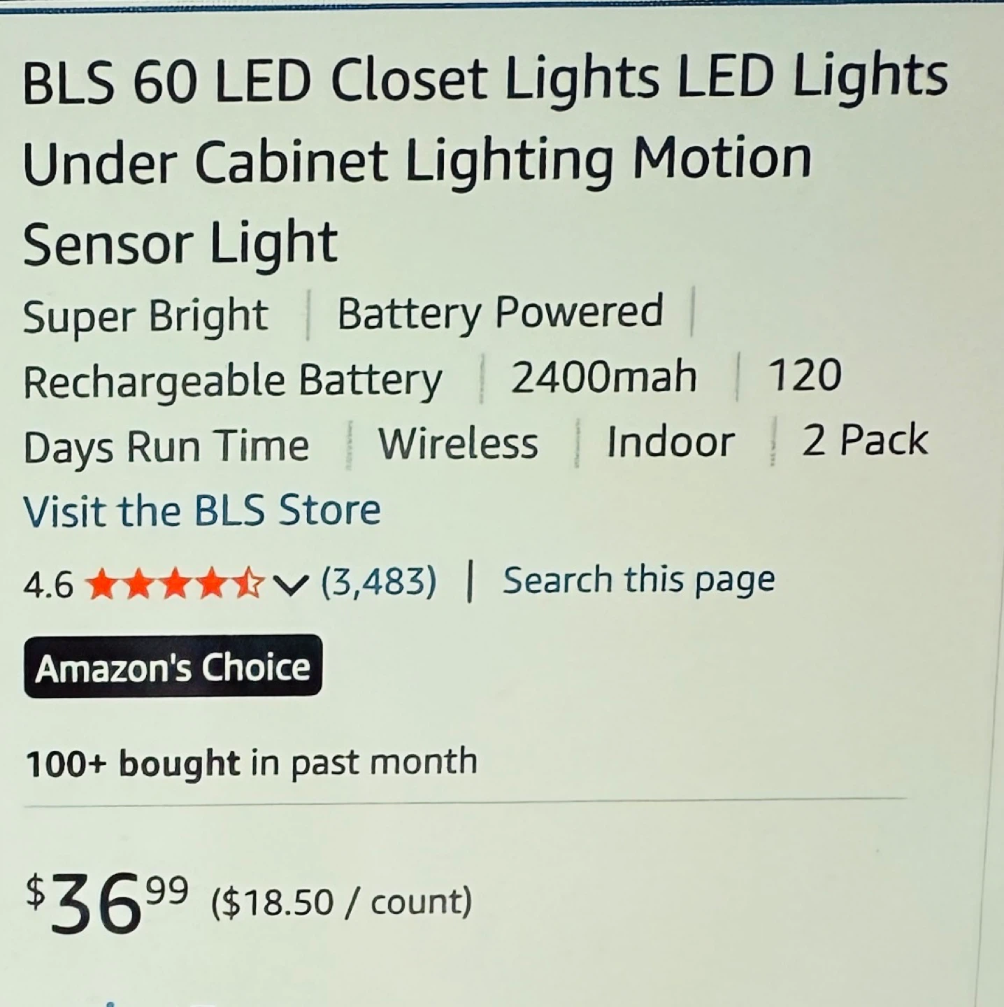 Under Cabinet Motion Lights - photo 4
