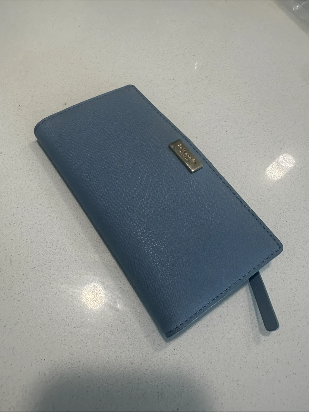 Kate Spade Saffiano Leather Wallet - Light Blue