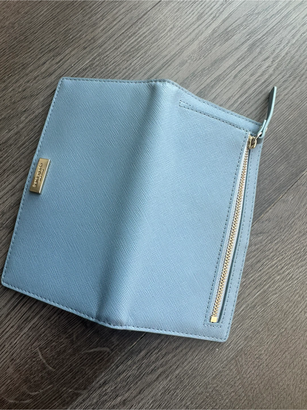 Kate Spade Saffiano Leather Wallet - Light Blue - photo 4