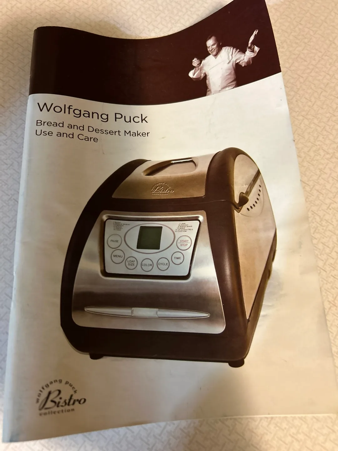 Wolfgang Puck Bread and Dessert Maker . Please read ad image indicator(5)
