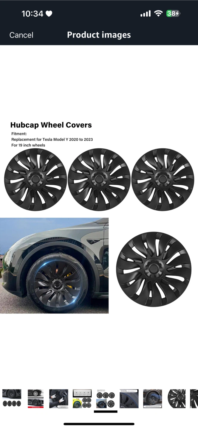 Tesla Model Y 19-inch Wheel Covers (2020-2023) - photo 2