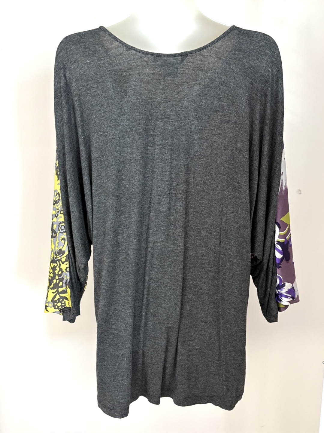 Single Grey Silk Blend Top - Size M - photo 3