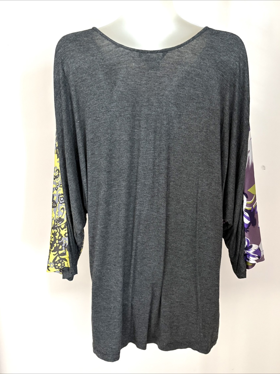 Single Grey Silk Blend Top - Size M - photo 2
