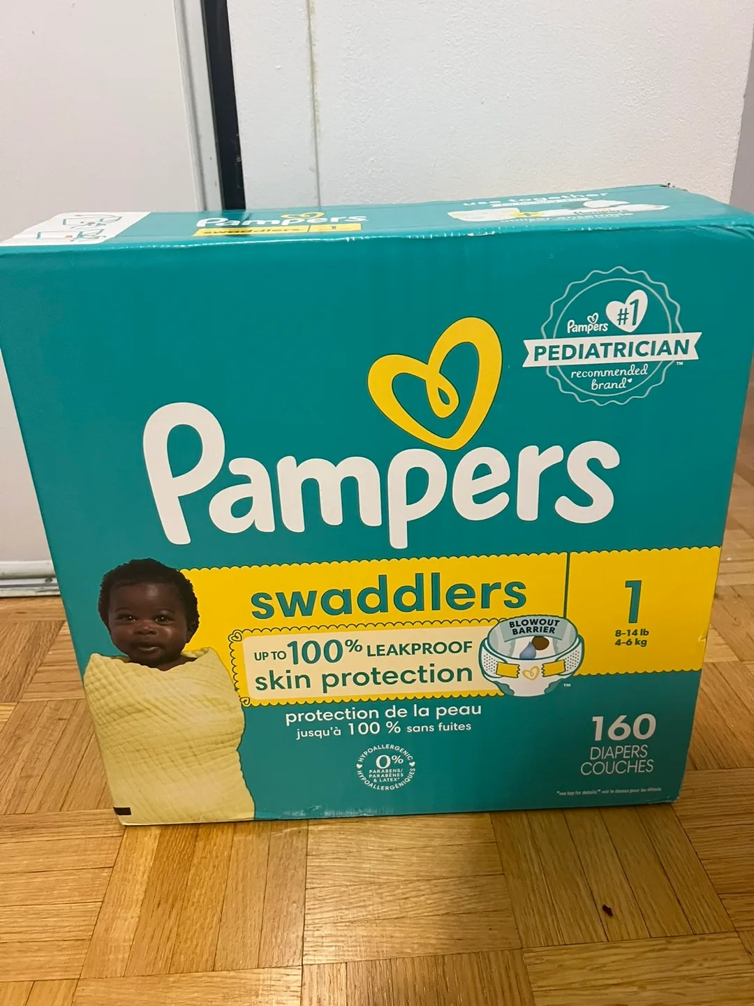 Pampers Swaddlers Size 1 (8-14 lb) - 160 Diapers image indicator(2)