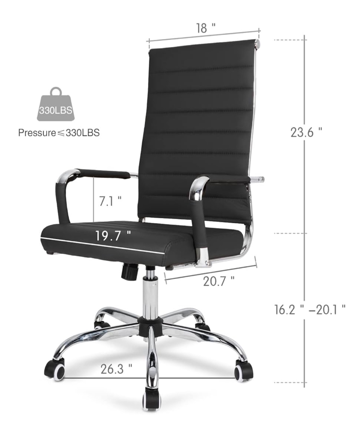 Black Office/Home Chair - photo 2