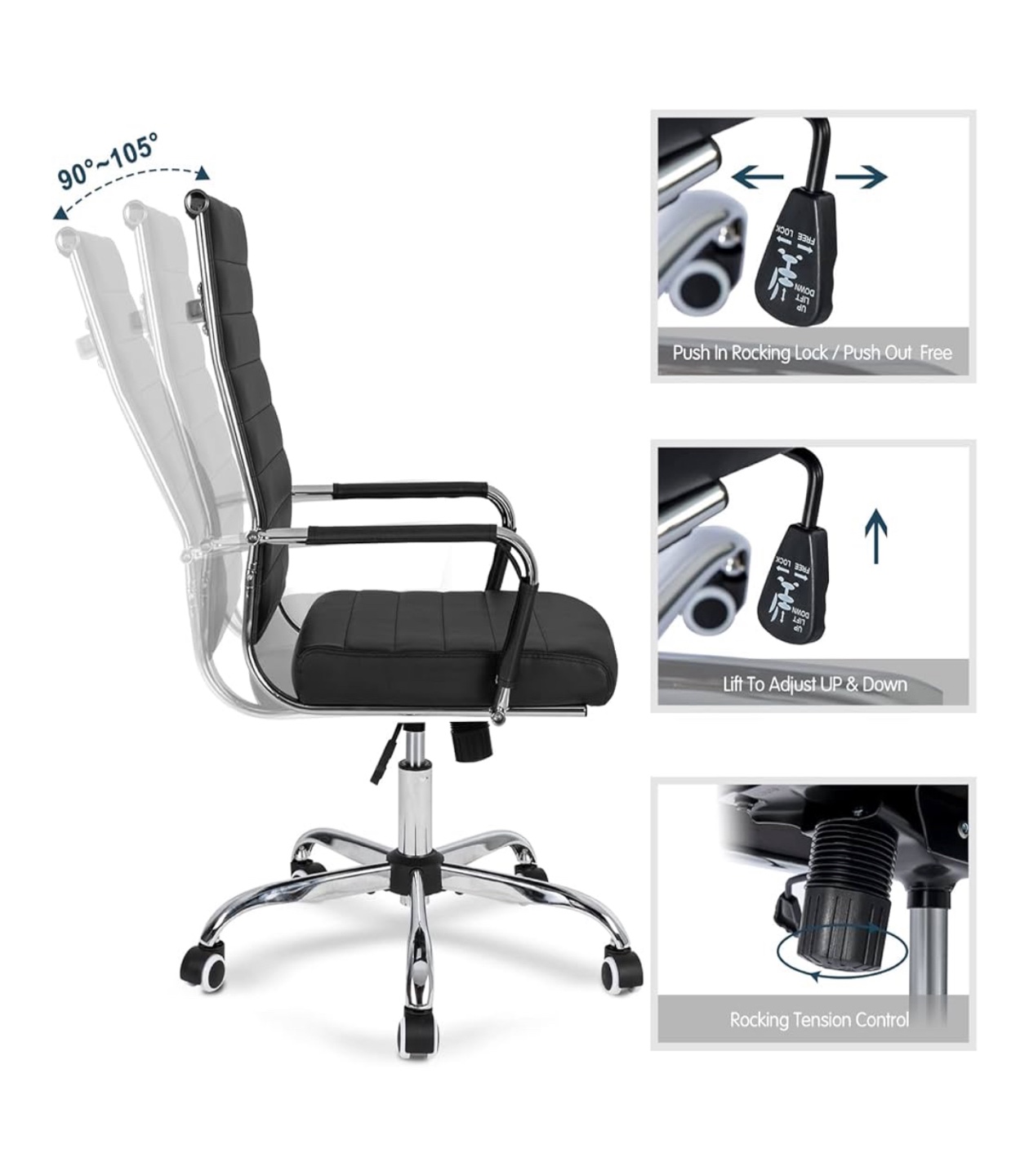 Black Office/Home Chair - photo 3