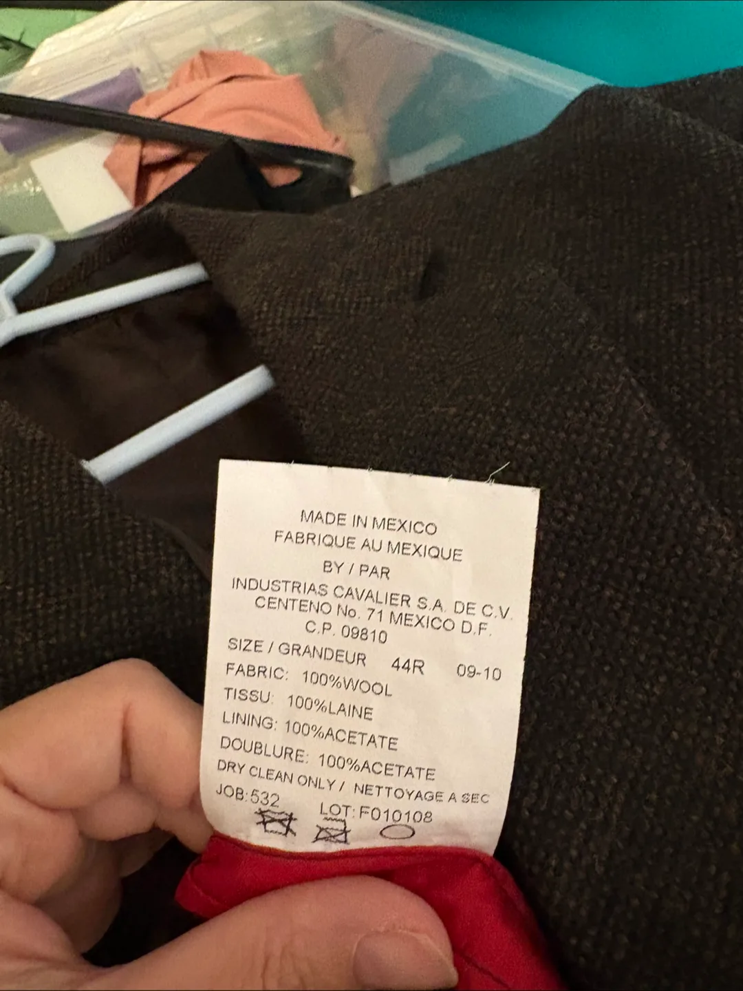 Moores AR RED Wool Blazer 44R image indicator(7)