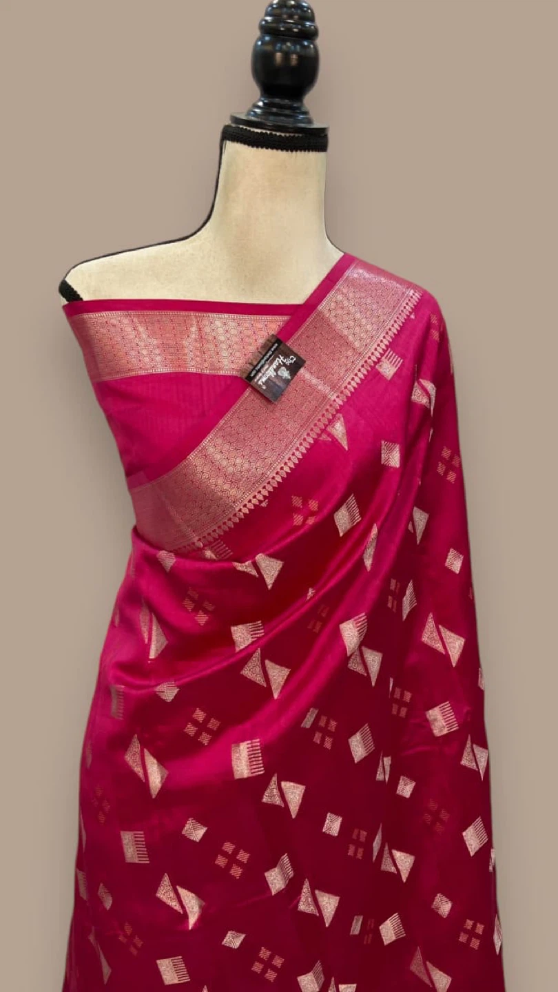 Designer Saree - Pink, Teal, Purple - photo 2