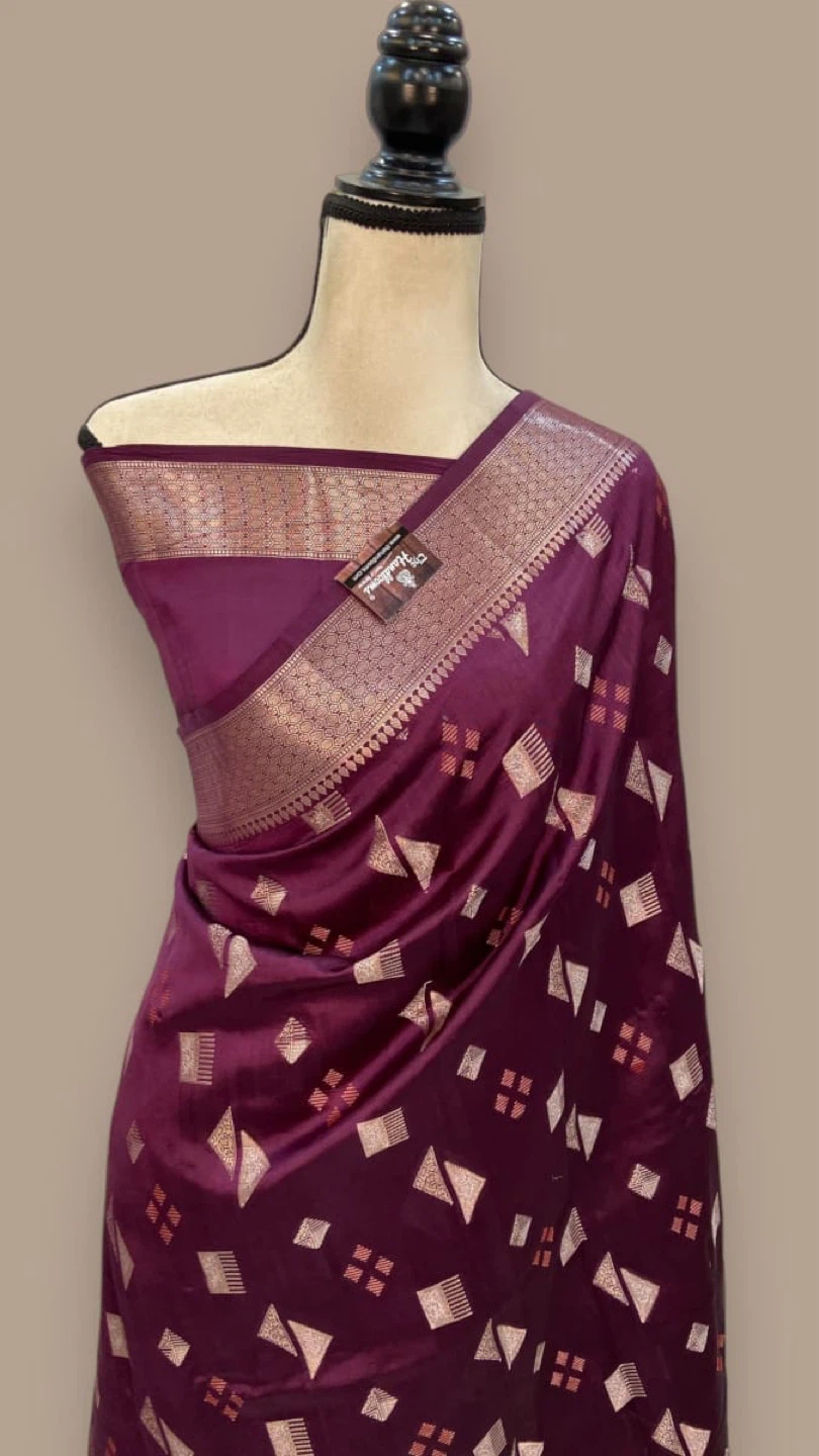 Designer Saree - Pink, Teal, Purple - photo 3